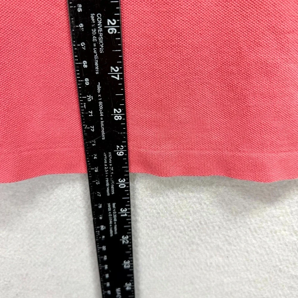 Ralph Lauren‎ Polo Shirt Mens XL Salmon Blue Pony Golf Preppy Country Club Y2K